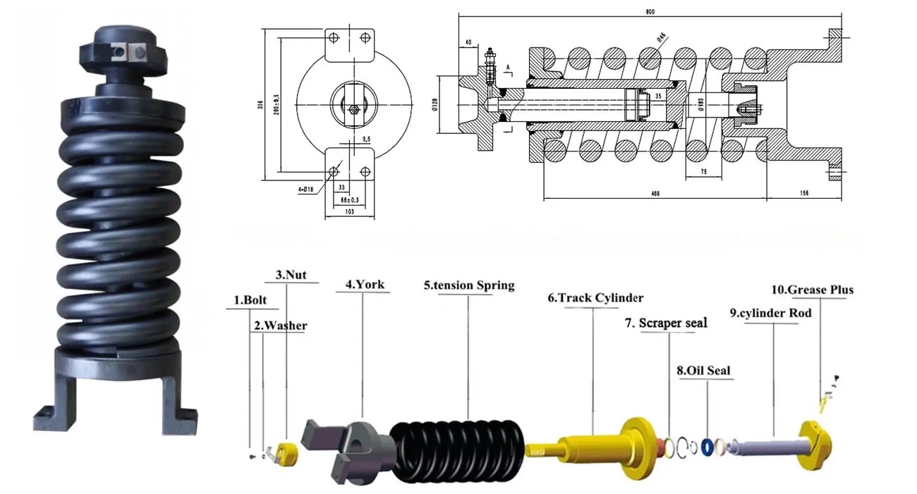 The structure of the adjuster assembly