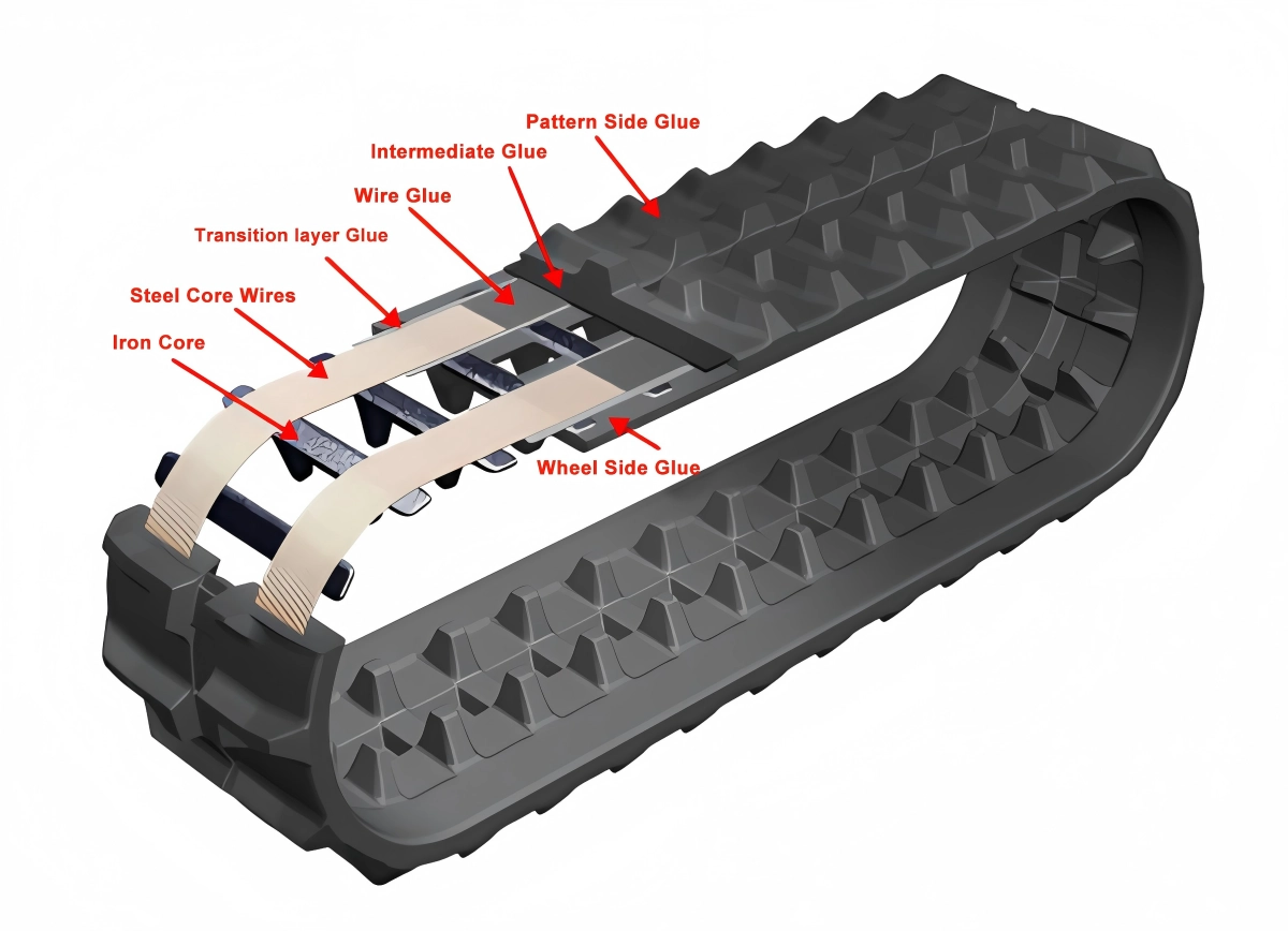 Rubber track structure diagram