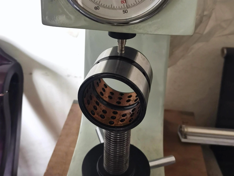 excavator bucket bushing hardness test