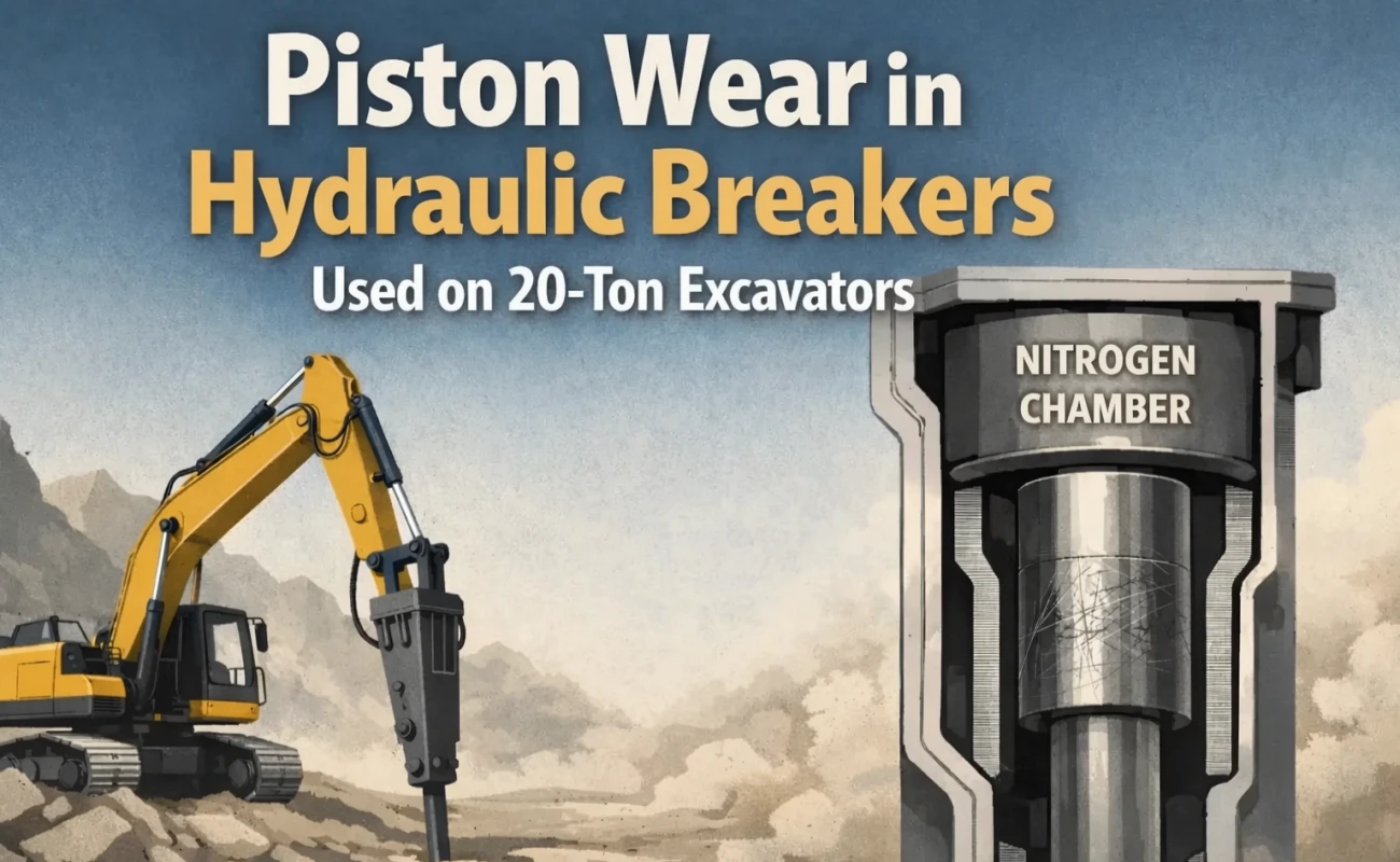 Hydraulic Breaker Piston Wear in 20-Ton Excavators