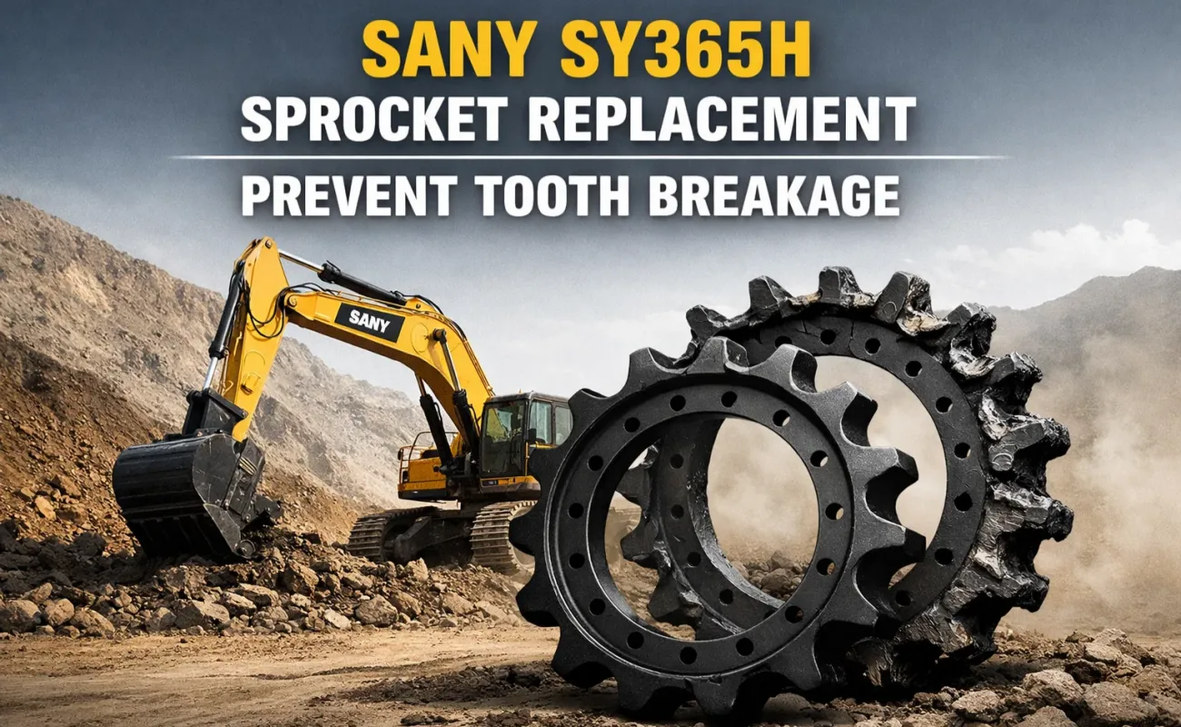 Sany SY365H Sprocket Replacement