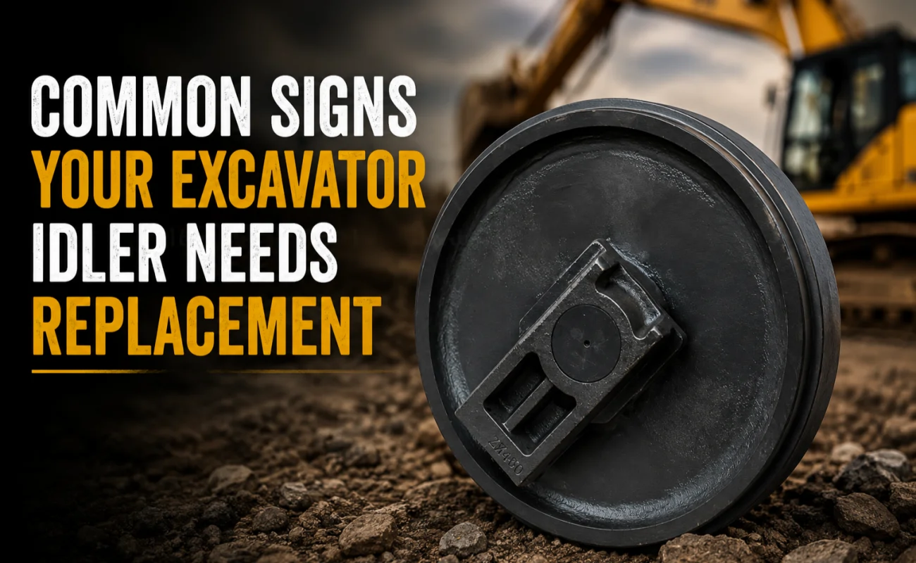 Excavator Idler Needs Replacement